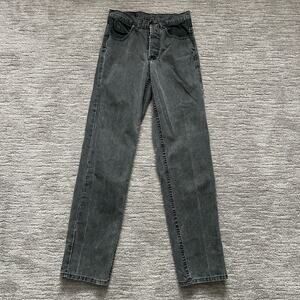 VTG Britches Jeans Mens 30x34 Faded Black Gray Australian Outback Western Denim